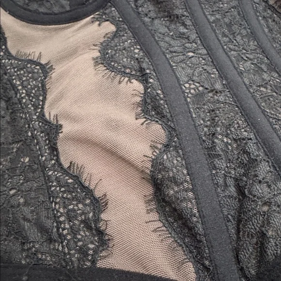 UO Out from Under Modern Love Corset black grey lace with boning - Picture 10 of 14